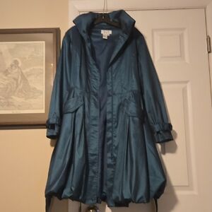 D&Y Elegant Teak Women's  Bubble Trench Coat